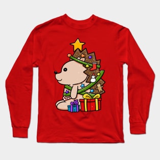 Hedgehog christmas tree Long Sleeve T-Shirt